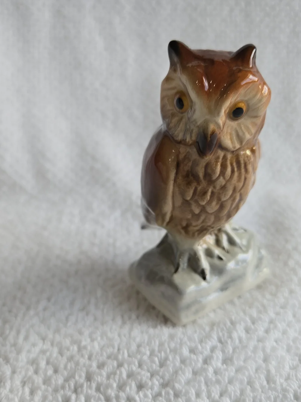 Vintage 3 1/2 Inch GOEBEL porcelain Owl Figurine -